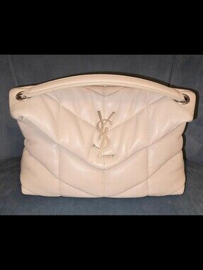 YSL Medium Puffer Blanc Vintage